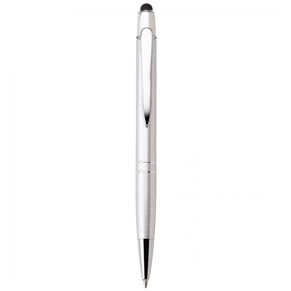 Anodized aluminum push-action pen with a soft capacitive stylus NOTE Due... from ASI 88660 Spector & Co.
