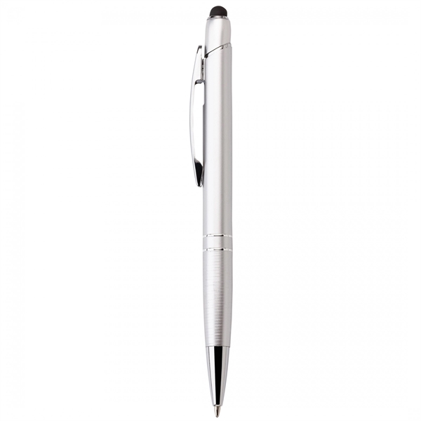 Anodized aluminum push-action pen with a soft capacitive stylus NOTE Due... from ASI 88660 Spector & Co.