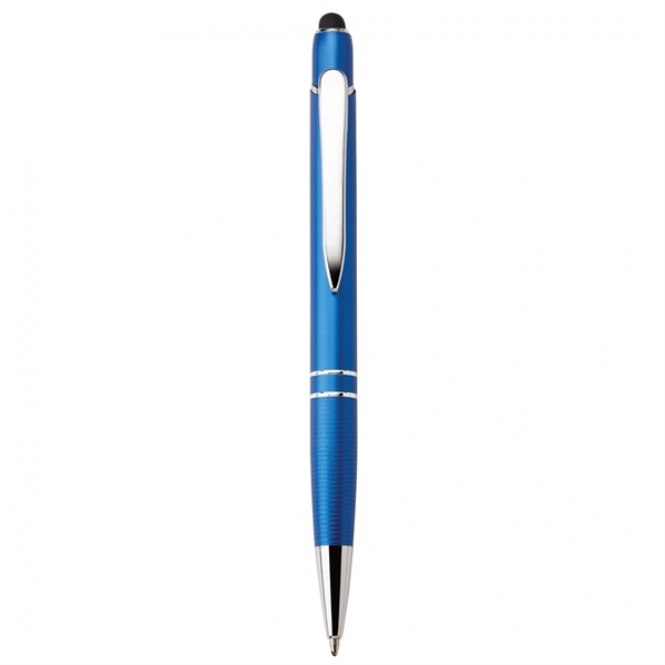 Anodized aluminum push-action pen with a soft capacitive stylus NOTE Due... from ASI 88660 Spector & Co.