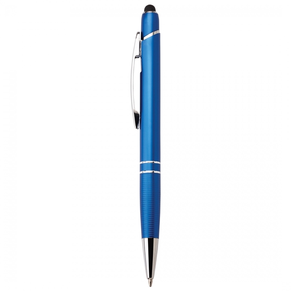 Anodized aluminum push-action pen with a soft capacitive stylus NOTE Due... from ASI 88660 Spector & Co.