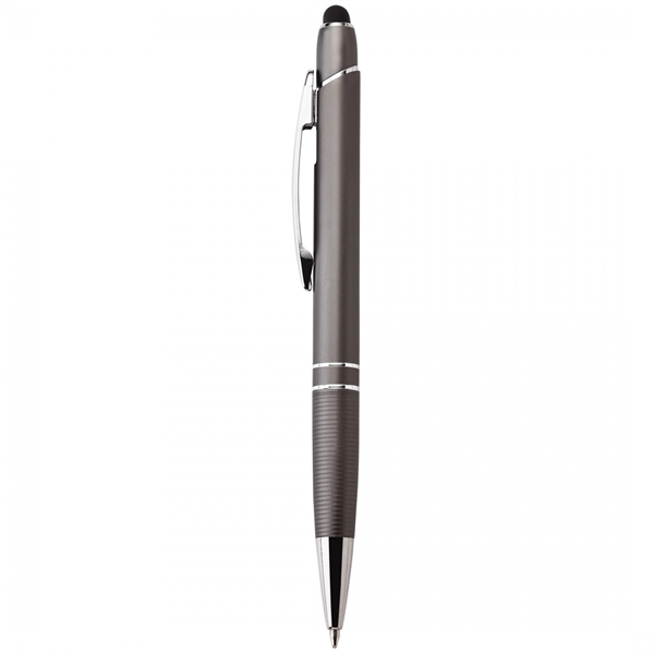Anodized aluminum push-action pen with a soft capacitive stylus NOTE Due... from ASI 88660 Spector & Co.