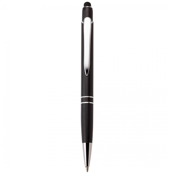 Anodized aluminum push-action pen with a soft capacitive stylus NOTE Due... from ASI 88660 Spector & Co.