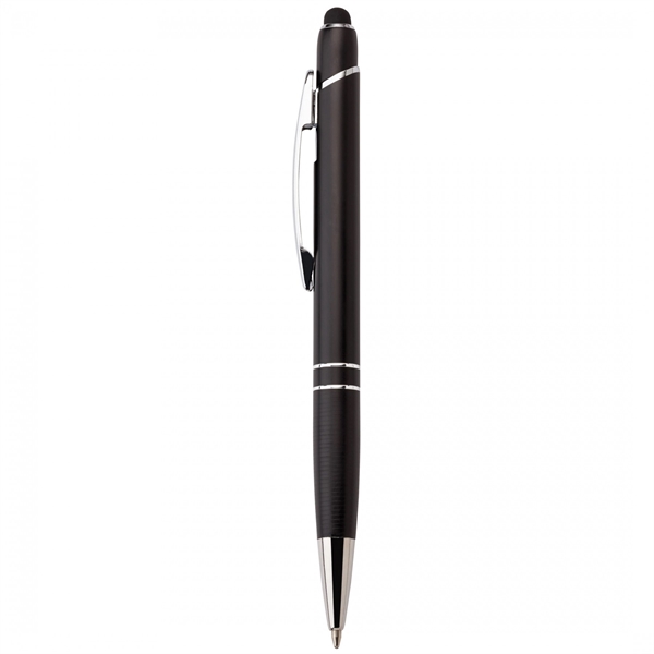 Anodized aluminum push-action pen with a soft capacitive stylus NOTE Due... from ASI 88660 Spector & Co.