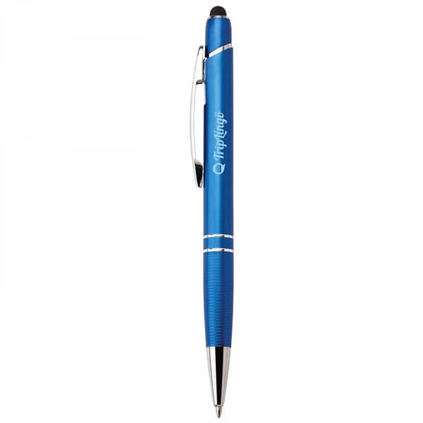 Anodized aluminum push-action pen with a soft capacitive stylus NOTE Due... from ASI 88660 Spector & Co.