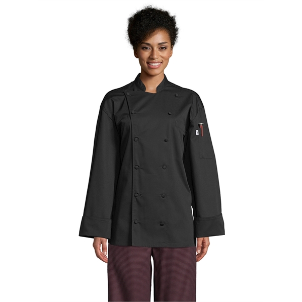 Uncommon Threads Unisex Barbados Pro Vent Chef Coat- Black... from ASI 86018 Scrub Authority / Uniform Stores