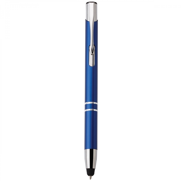 Anodized aluminum push-action pen with a soft capacitive stylus. Due to... from ASI 88660 Spector & Co.