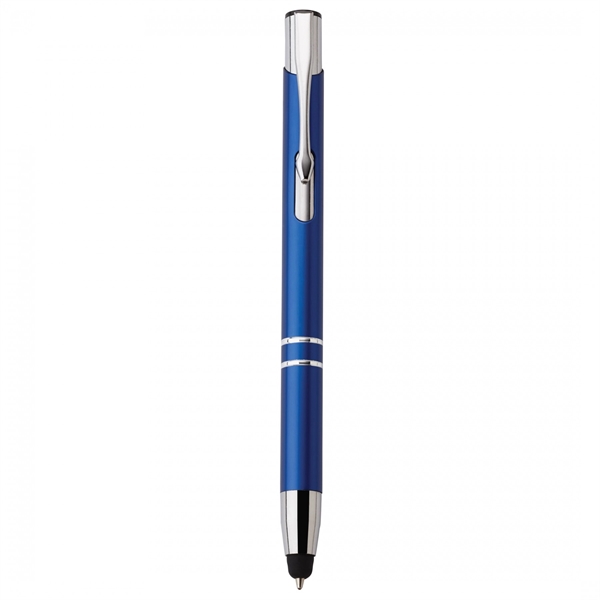 Anodized aluminum push-action pen with a soft capacitive stylus. Due to... from ASI 88660 Spector & Co.