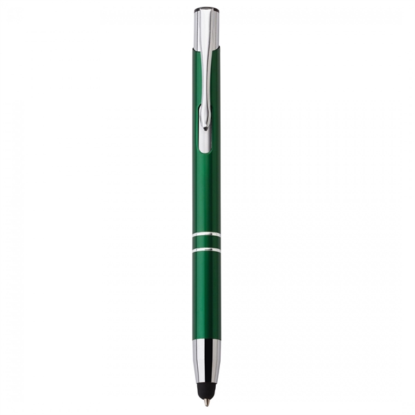 Anodized aluminum push-action pen with a soft capacitive stylus. Due to... from ASI 88660 Spector & Co.