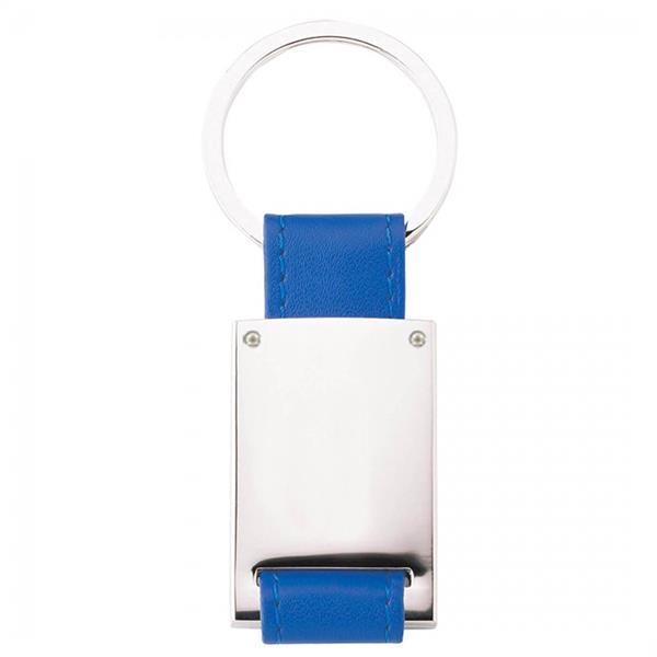 Leather and chrome key ringPACKAGING 2-piece black gift box DEFAULT BRANDING... from ASI 88660 Spector & Co.