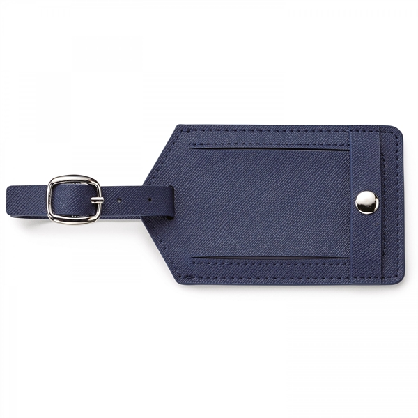 The Toscano genuine diamond textured leather luggage tag is a classy... from ASI 88660 Spector & Co.