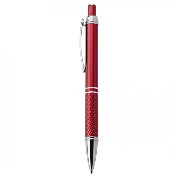 Anodized aluminum push-action pen Due to our high standards of quality... from ASI 88660 Spector & Co.
