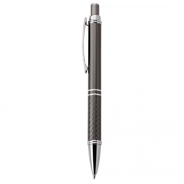 Anodized aluminum push-action pen Due to our high standards of quality... from ASI 88660 Spector & Co.