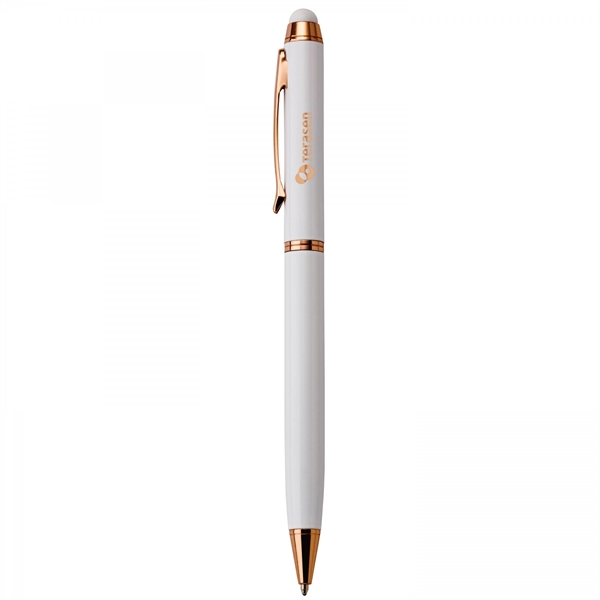 Brass twist action pen with a soft capacitive stylusPACKAGING P100 -... from ASI 88660 Spector & Co.