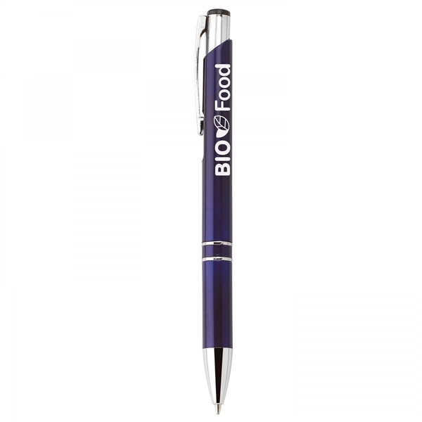 Anodized aluminum push-action pen. NOTE Due to our high standards of... from ASI 88660 Spector & Co.