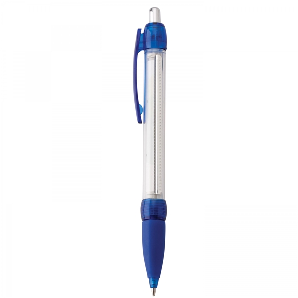 Plastic push-action pen with customized double-sided imprint on a retractable banner.... from ASI 88660 Spector & Co.