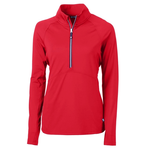 Women's pullover with a half-zip, raglan sleeves, and locker loop.... from ASI 47965 Cutter & Buck