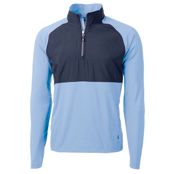 Men's jacket with a quarter-zip, wind resistance, moisture-wicking performance, and UPF... from ASI 47965 Cutter & Buck