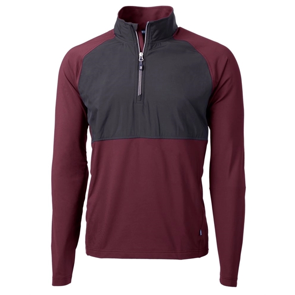 Men's jacket with a quarter-zip, wind resistance, moisture-wicking performance, and UPF... from ASI 47965 Cutter & Buck
