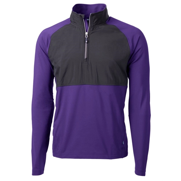 Men's jacket with a quarter-zip, wind resistance, moisture-wicking performance, and UPF... from ASI 47965 Cutter & Buck