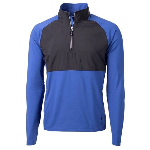 Men's jacket with a quarter-zip, wind resistance, moisture-wicking performance, and UPF... from ASI 47965 Cutter & Buck