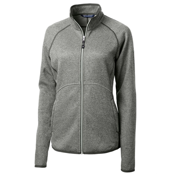 Women's jacket with a full-zip, brushed fleece interior, mock collar, pockets,... from ASI 47965 Cutter & Buck