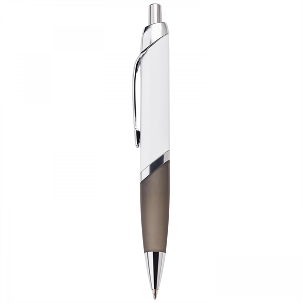 This push-action plastic ballpoint pen has a uniquely designed flat barrel,... from ASI 88660 Spector & Co.