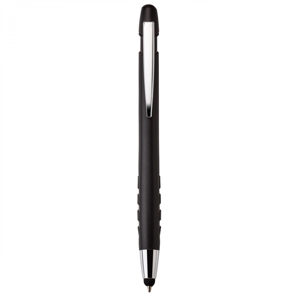 Heavyweight plastic push-action pen with a soft capacitive stylusPACKAGING Cello -... from ASI 88660 Spector & Co.