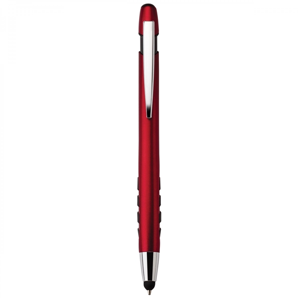 Heavyweight plastic push-action pen with a soft capacitive stylusPACKAGING Cello -... from ASI 88660 Spector & Co.