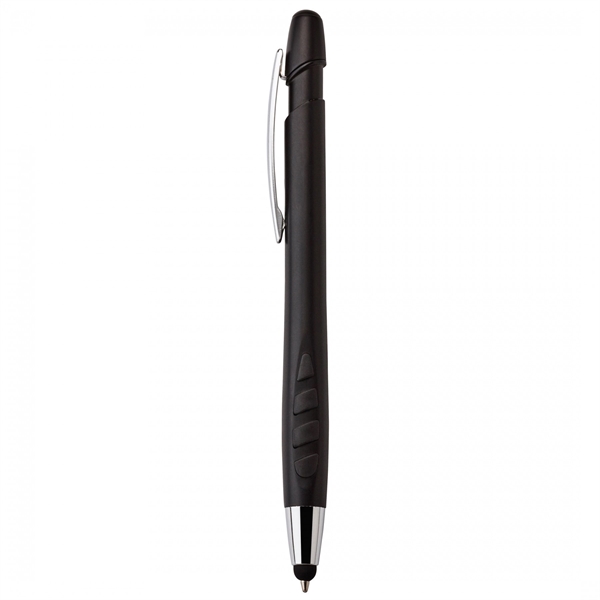 Heavyweight plastic push-action pen with a soft capacitive stylusPACKAGING Cello -... from ASI 88660 Spector & Co.