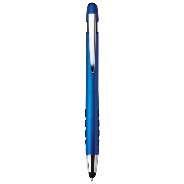 Heavyweight plastic push-action pen with a soft capacitive stylusPACKAGING Cello -... from ASI 88660 Spector & Co.