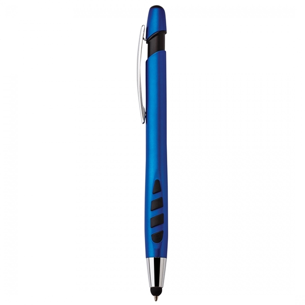 Heavyweight plastic push-action pen with a soft capacitive stylusPACKAGING Cello -... from ASI 88660 Spector & Co.