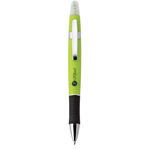Plastic and metal twist-action pen and highlighter Highlighter colors matches finishes... from ASI 88660 Spector & Co.