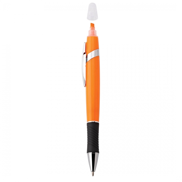 Plastic and metal twist-action pen and highlighter Highlighter colors matches finishes... from ASI 88660 Spector & Co.