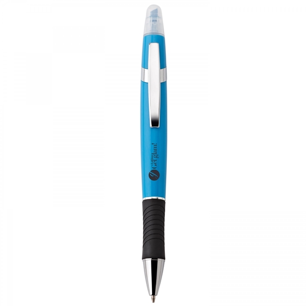 Plastic and metal twist-action pen and highlighter Highlighter colors matches finishes... from ASI 88660 Spector & Co.