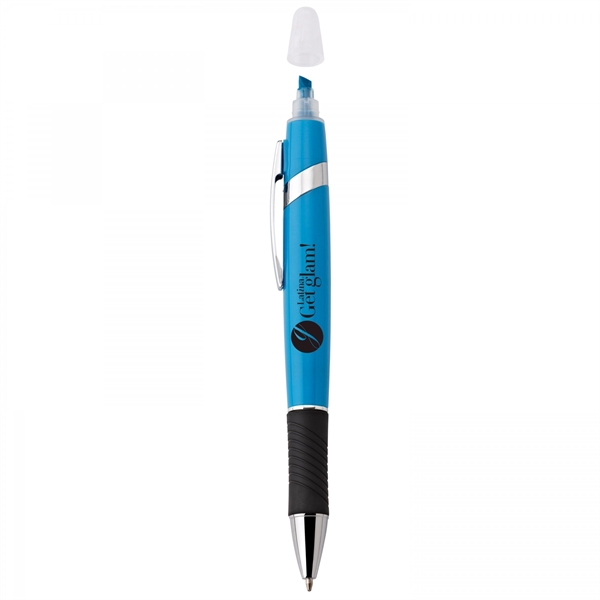 Plastic and metal twist-action pen and highlighter Highlighter colors matches finishes... from ASI 88660 Spector & Co.