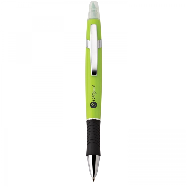 Plastic and metal twist-action pen and highlighter Highlighter colors matches finishes... from ASI 88660 Spector & Co.