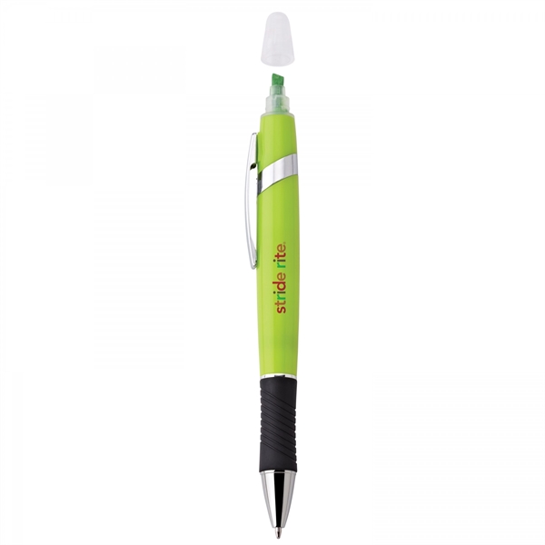 Plastic and metal twist-action pen and highlighter Highlighter colors matches finishes... from ASI 88660 Spector & Co.