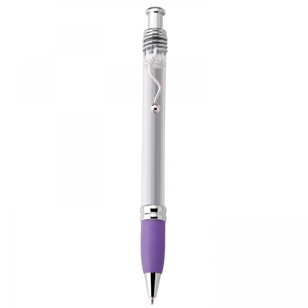 Plastic push-action pen with customized double-sided imprint on a retractable banner.... from ASI 88660 Spector & Co.