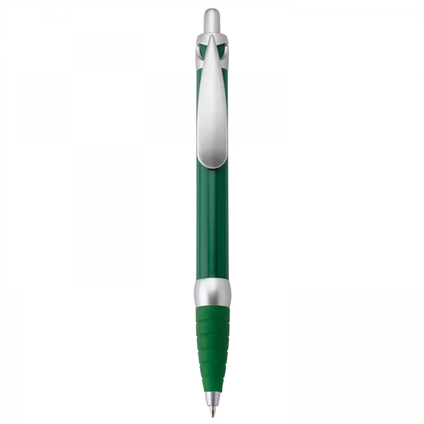 Plastic push-action pen with customized double-sided imprint on a retractable banner.... from ASI 88660 Spector & Co.