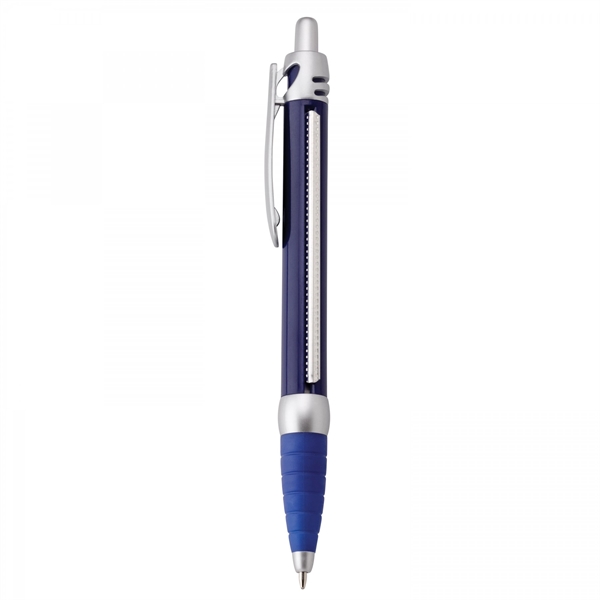 Plastic push-action pen with customized double-sided imprint on a retractable banner.... from ASI 88660 Spector & Co.