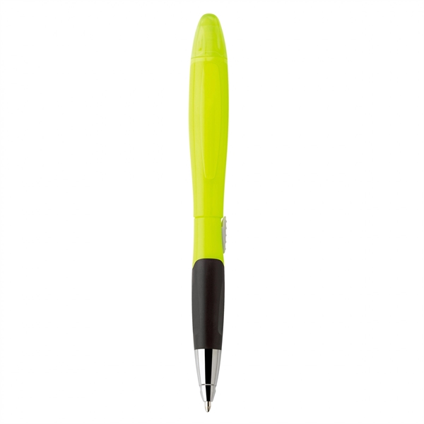Plastic slide-action pen and highlighter Highlighter colors matches finishes except black... from ASI 88660 Spector & Co.