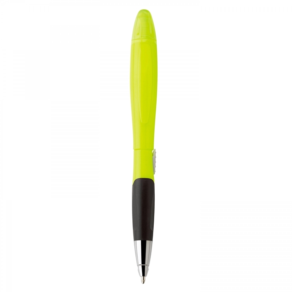 Plastic slide-action pen and highlighter Highlighter colors matches finishes except black... from ASI 88660 Spector & Co.