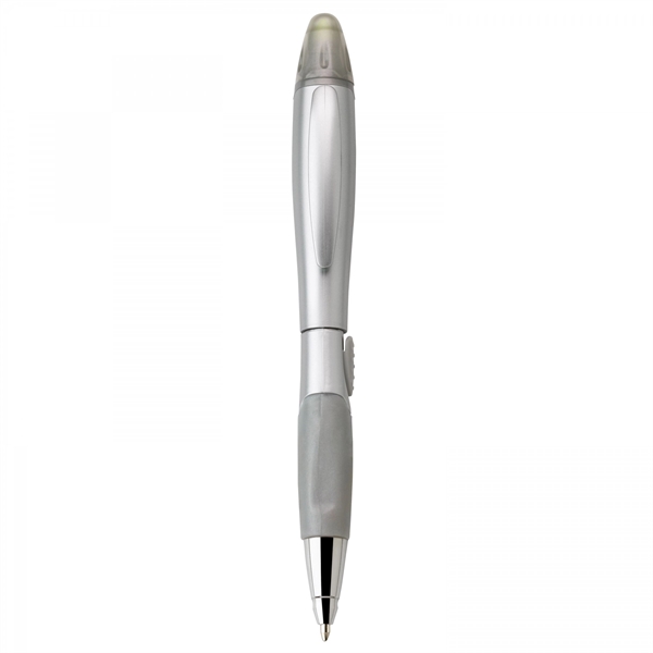 Plastic slide-action pen and highlighter Highlighter colors matches trims except satin... from ASI 88660 Spector & Co.