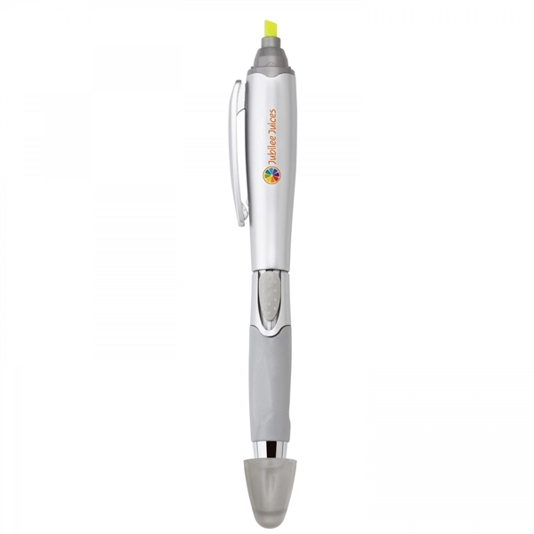 Plastic slide-action pen and highlighter Highlighter colors matches trims except satin... from ASI 88660 Spector & Co.
