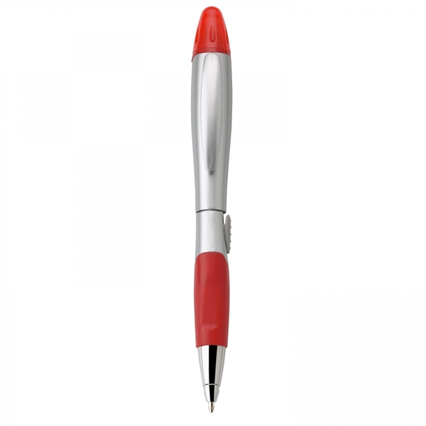 Plastic slide-action pen and highlighter Highlighter colors matches trims except satin... from ASI 88660 Spector & Co.