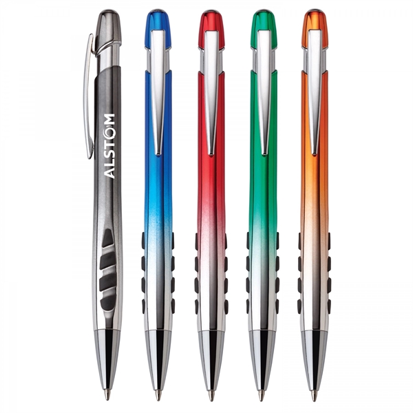 Heavyweight plastic and metal push-action pen. For best imprint results, we... from ASI 88660 Spector & Co.