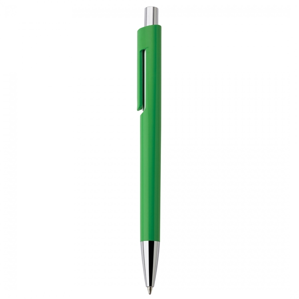 Heavyweight plastic push-action pen.PACKAGING Bulk 100 units per bag. DEFAULT BRANDING... from ASI 88660 Spector & Co.