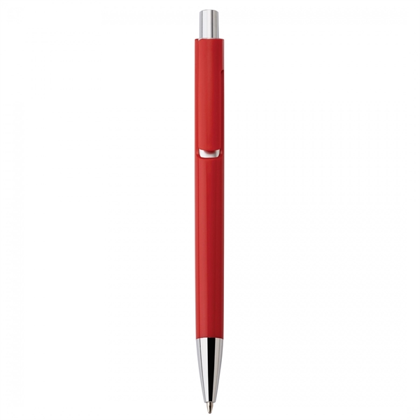 Heavyweight plastic push-action pen.PACKAGING Bulk 100 units per bag. DEFAULT BRANDING... from ASI 88660 Spector & Co.