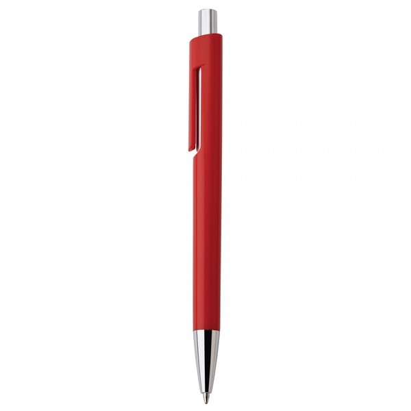 Heavyweight plastic push-action pen.PACKAGING Bulk 100 units per bag. DEFAULT BRANDING... from ASI 88660 Spector & Co.