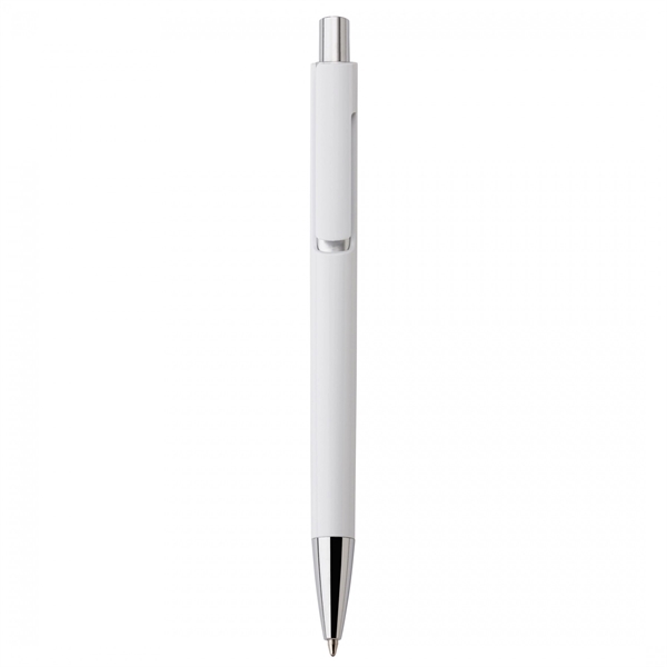 Heavyweight plastic push-action pen.PACKAGING Bulk 100 units per bag. DEFAULT BRANDING... from ASI 88660 Spector & Co.